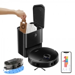 Liectroux M70 Pro Lidar Robot Süpürge, Kendi Kendini Boşaltan Toz Haznesiyle, Çok Katlı Harita Saklama, Seçilebilir Oda Temizliği, Yasaklı Bölgeler, Kaldığı Yerden Devam Etme Temizliği, 6.5KPa Emiş Gücü, Vakum ve Paspas Kombinasyonu, Halı Tanıma ve Güç Artırma Teknolojisi, 3200mAh Pil, 175 Dakika Çalışma Süresi, 3L Toz Torbası, 60 Günlük Zahmetsiz Kullanım